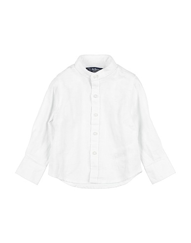 JECKERSON Solid colour shirt White 100% Linen