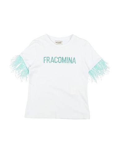 FRACOMINA MINI T-Shirt Weiß 95% Baumwolle, 5% Elastan