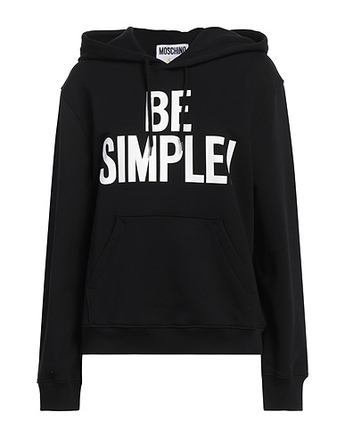 MOSCHINO Hooded sweatshirt Black 100% Cotton