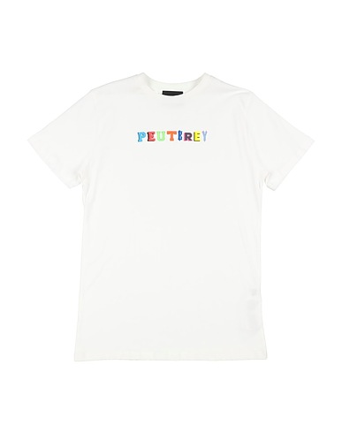 PEUTEREY T-shirt Bianco 100% Cotone