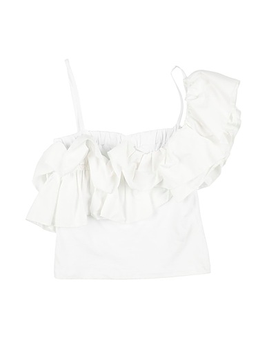 PATRIZIA PEPE Top White 97% Cotton, 3% Elastane
