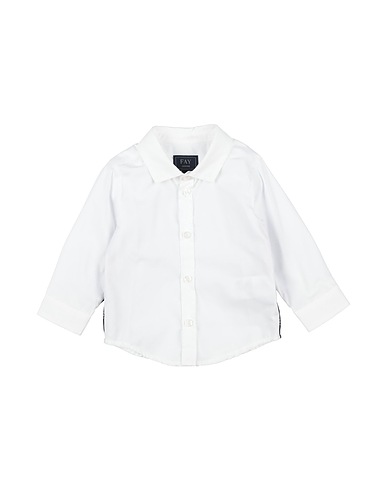 FAY Camicia fantasia Bianco 100% Cotone, Poliestere