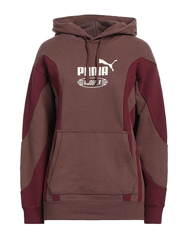 PUMA Hoodie X KIDSUPER STUDIOS Schokobraun 100% Baumwolle, Elastan