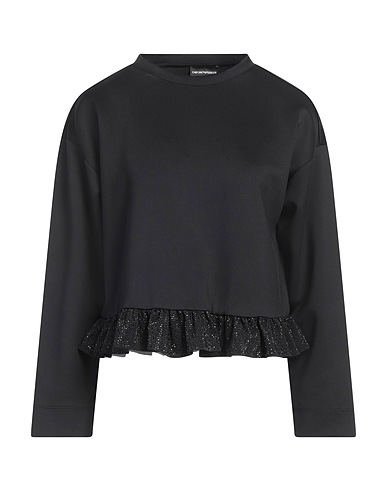 EMPORIO ARMANI Top Black 95% Polyester, 5% Elastane