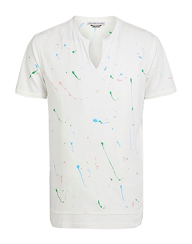 GREY DANIELE ALESSANDRINI T-shirt White 100% Cotton