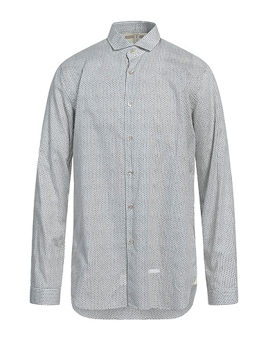 DNL Patterned shirt White 100% Cotton, Polyamide