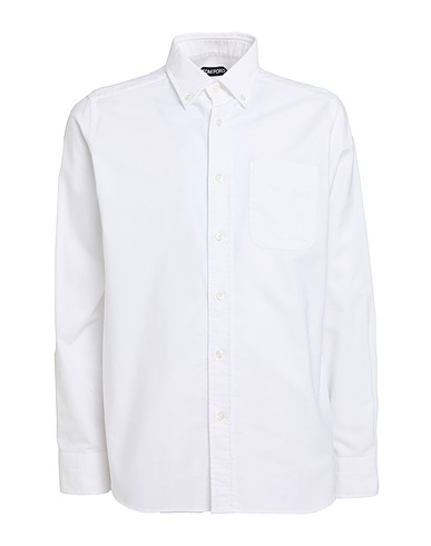 TOM FORD Camicia tinta unita Bianco 100% Cotone