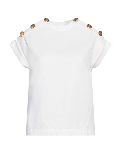 MCQUEEN T-shirt White 100% Cotton, Viscose, Polyester