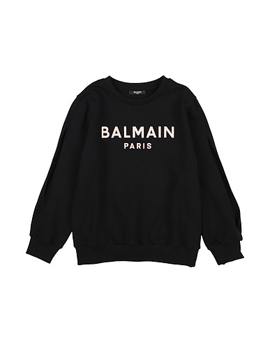 BALMAIN Sweatshirt Black 100% Cotton, Elastane
