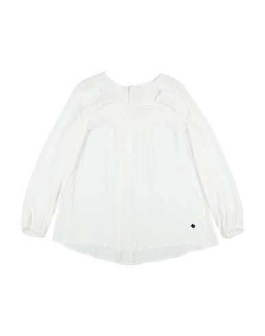 SIMONETTA Top White 64% Acetate, 36% Silk