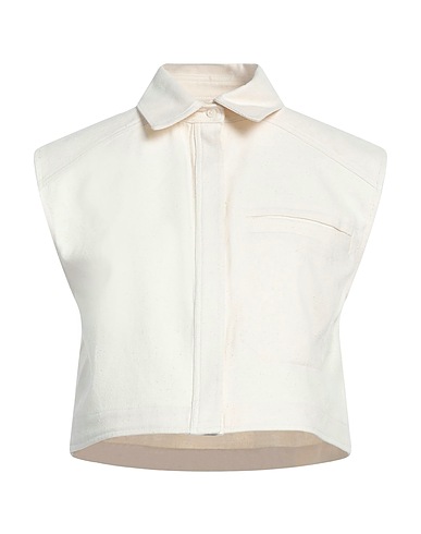 LOULOU STUDIO Chemises et chemisiers de couleur unie 55% Coton, 26% Viscose, 12% Lin, 7% Soie