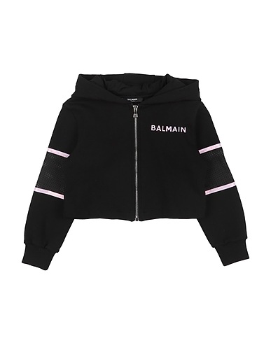 BALMAIN Sweatshirt Black 100% Cotton, Elastane, Polyester
