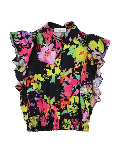 GAëLLE Paris Patterned shirts & blouses Black 100% Viscose