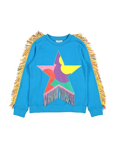 STELLA McCARTNEY KIDS Sweatshirt Azure 100% Organic cotton, Elastane, Polyester