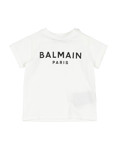 BALMAIN T-shirt White 90% Cotton, 10% Elastane
