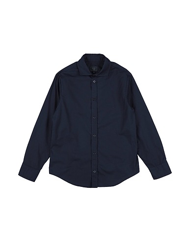FAY Einfarbiges Hemd Marineblau 100% Baumwolle, Polyester
