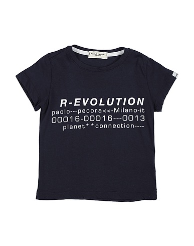 PAOLO PECORA T-shirt Midnight blue 100% Cotton