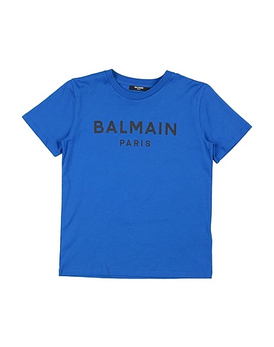 BALMAIN T-shirt Bright blue 100% Cotton