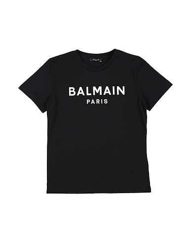 BALMAIN T-shirt Nero 100% Cotone