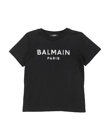 BALMAIN T-shirt Nero 100% Cotone