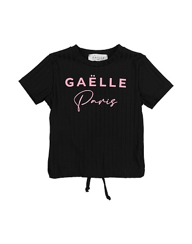 GAëLLE Paris T-shirt Noir 66% Viscose, 31% Polyester, 3% Élasthanne