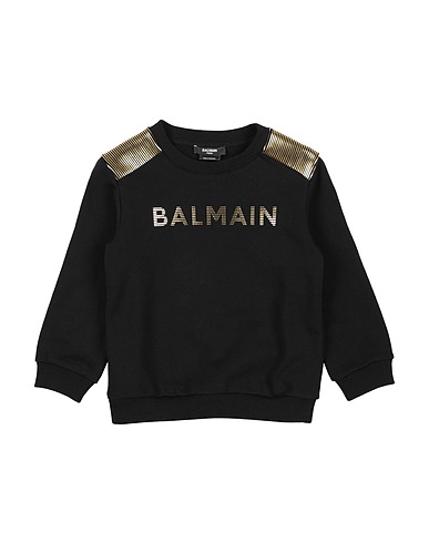 BALMAIN Sweatshirt Black 100% Cotton, Elastane