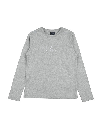 FAY T-shirt Grey 100% Cotton, Elastane, Polyester
