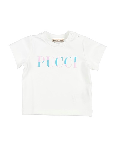 PUCCI T-shirt White 96% Cotton, 4% Elastane