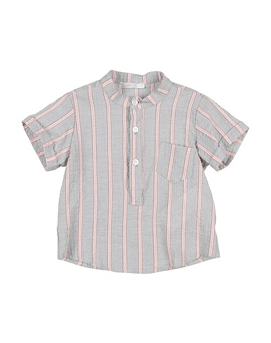 U+É Camicia fantasia Grigio chiaro 100% Cotone