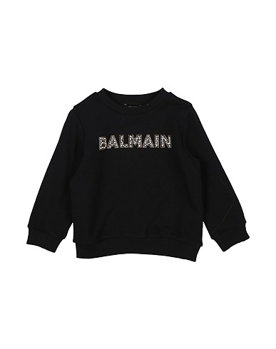 BALMAIN Sweatshirt Black 100% Cotton, Elastane