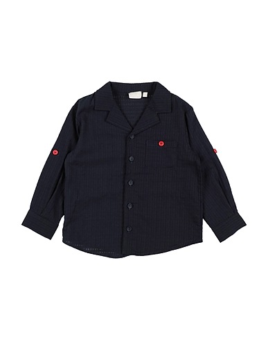 LALALÙ Solid colour shirt Midnight blue 100% Cotton