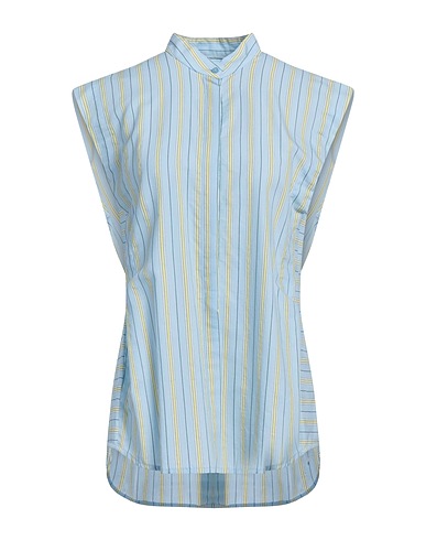 DONDUP ストライプ柄シャツ スカイブルー コットン 82% / ナイロン 18%