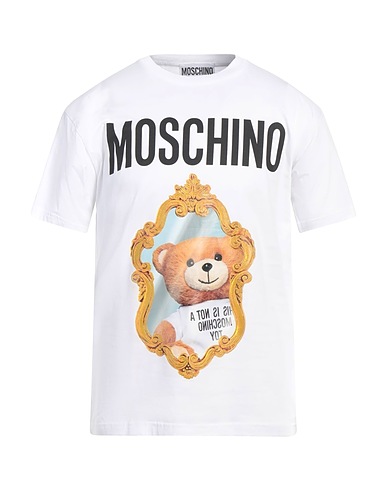 MOSCHINO T-shirt COUTURE Bianco 100% Cotone