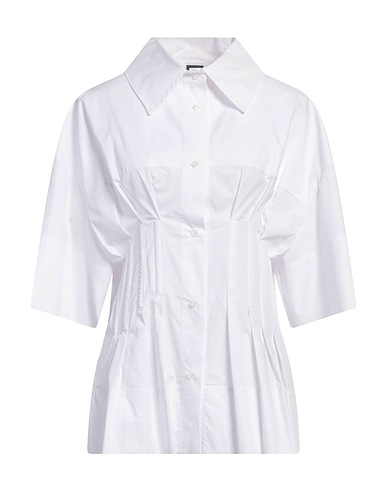 PINKO Solid colour shirts & blouses White 100% Cotton