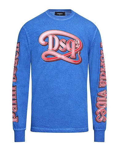 DSQUARED2 T-shirt Blu china 100% Cotone
