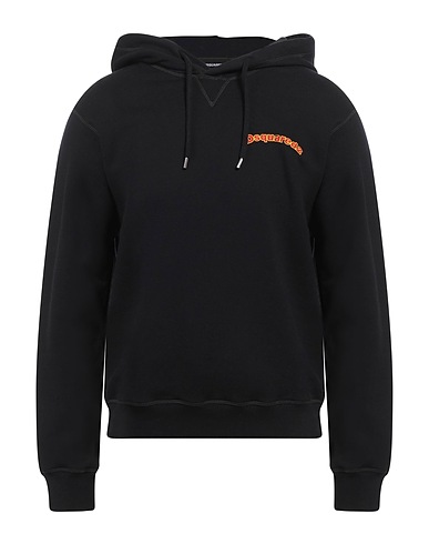 DSQUARED2 Sudadera Negro 100% Algodón, Elastán