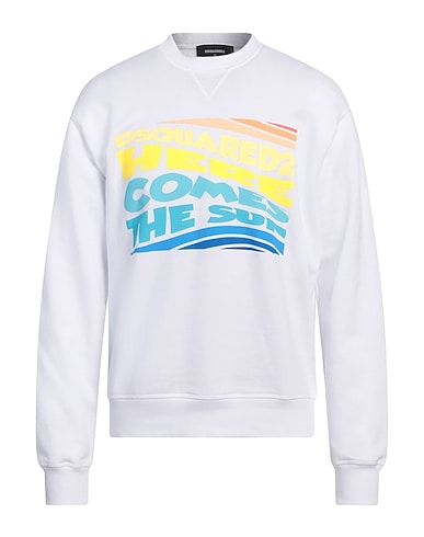 DSQUARED2 Sweatshirt White 100% Cotton, Elastane