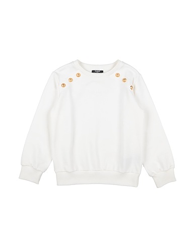 BALMAIN Sweatshirt White 100% Cotton, Elastane