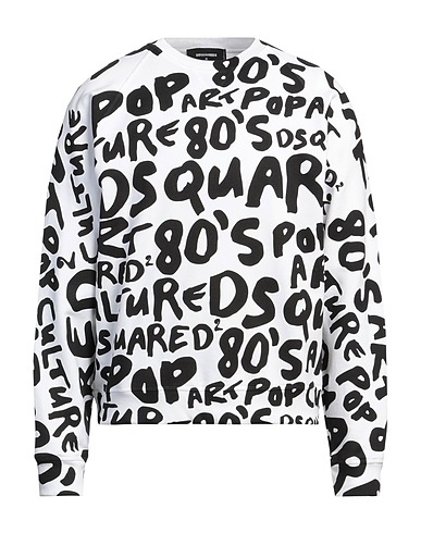 DSQUARED2 スウェット ホワイト コットン 100% / ポリウレタン