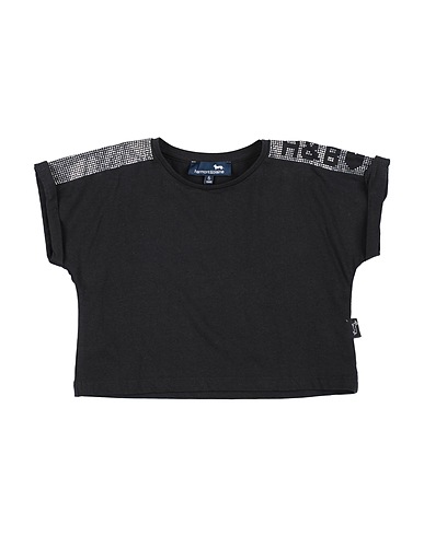 HARMONT & BLAINE T-shirt Black 95% Cotton, 5% Elastane