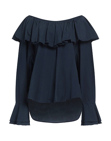 BARENA Top Marineblau 100% Baumwolle