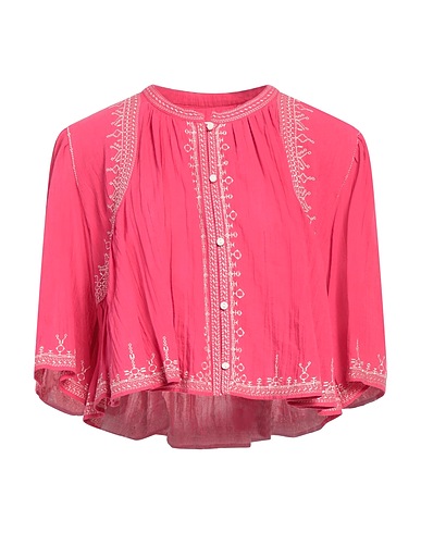 MARANT ÉTOILE Patterned shirts & blouses Magenta 100% Cotton, Viscose