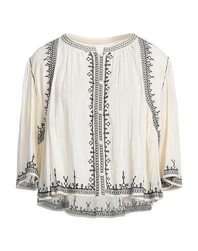 MARANT ÉTOILE Patterned shirts & blouses Ivory 100% Cotton, Viscose