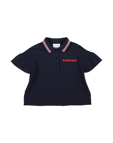 BURBERRY Polo shirt Midnight blue 100% Organic cotton