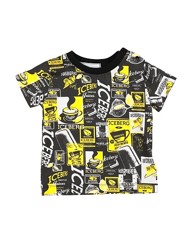 ICEBERG T-shirt Black 100% Cotton