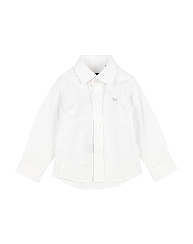 HARMONT & BLAINE Solid color shirt White 100% Cotton