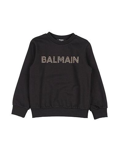 BALMAIN Sweatshirt Schwarz 100% Baumwolle, Elastan
