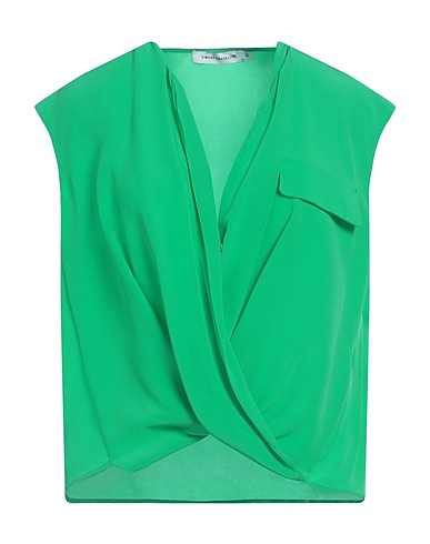SIMONA CORSELLINI Silk top Green 100% Silk