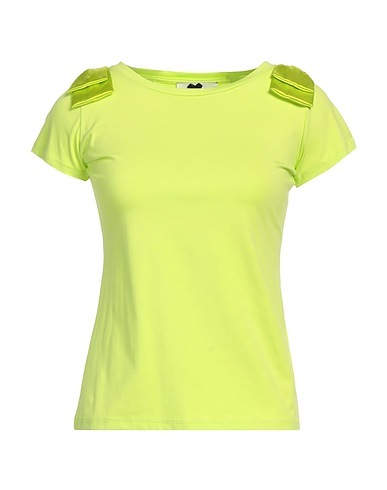 NO SECRETS TOPWEAR Lime green 95% Cotton, 5% Elastane, Polyester