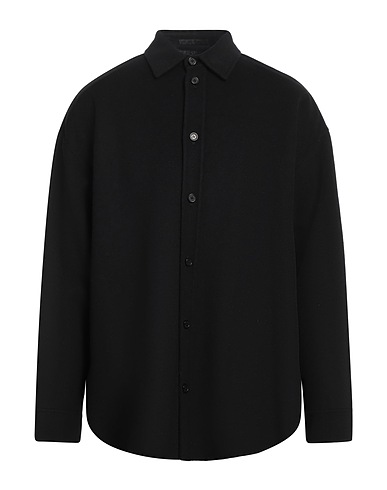 ACNE STUDIOS Solid colour shirt Black 100% Wool